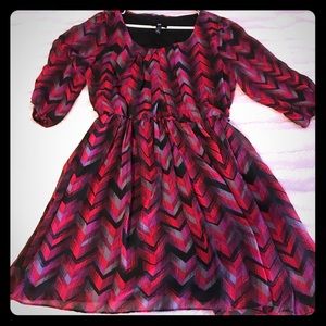 Geometric colorful dress